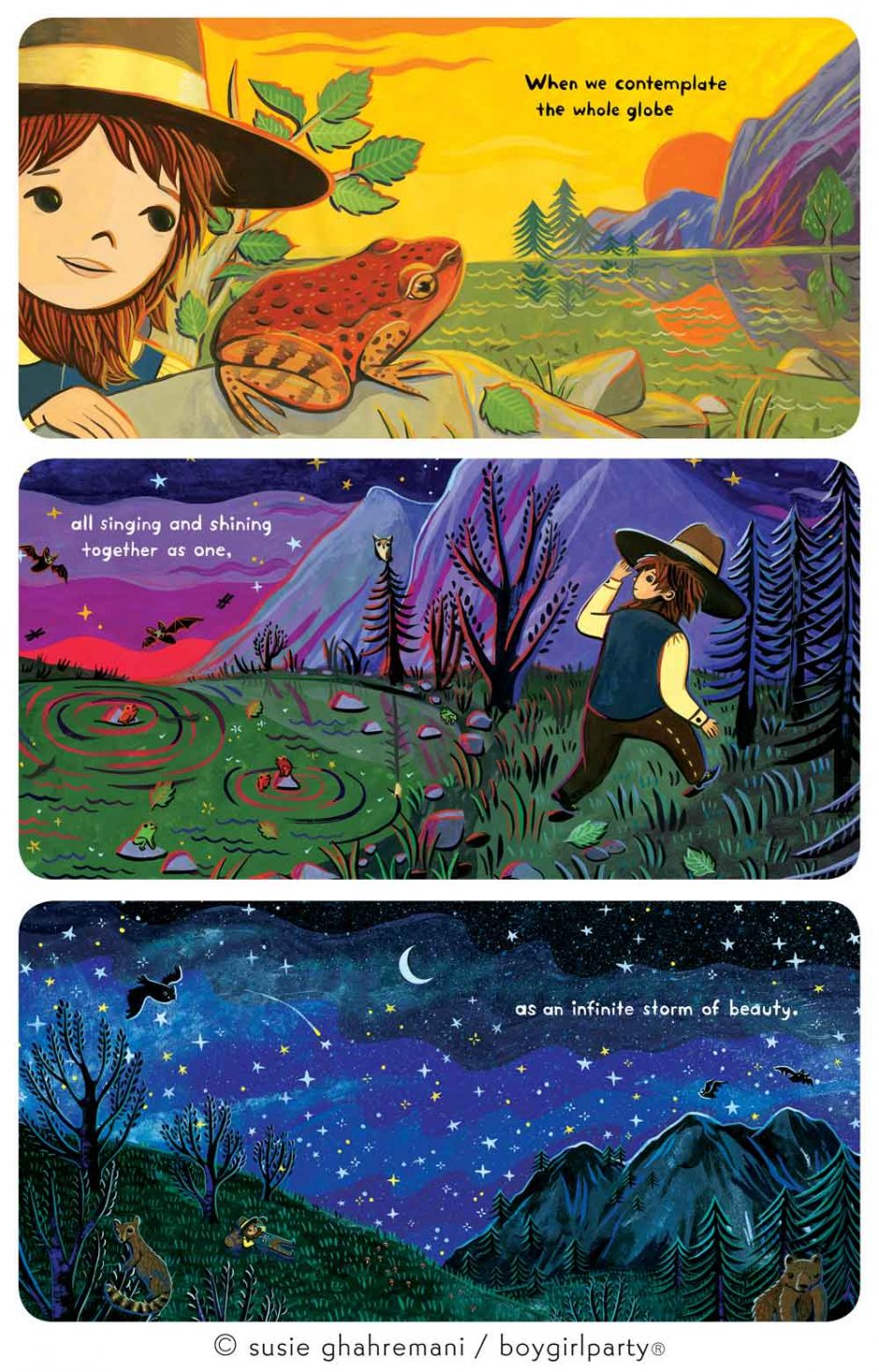 Baby Nature books by female children's book illustrator Susie Ghahremani